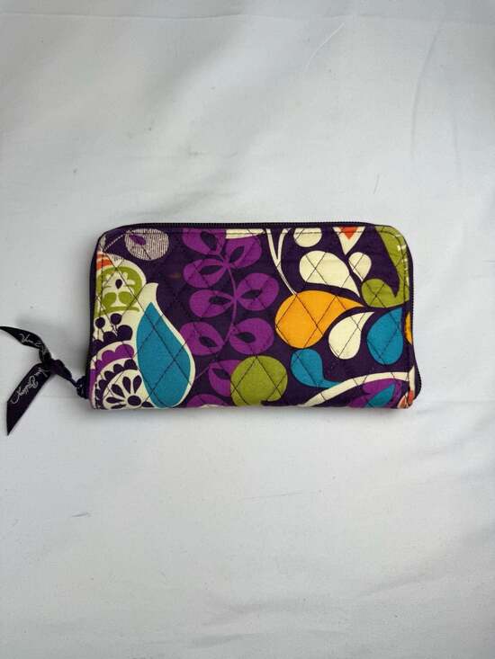 Vera Bradley Handbags - Vera Bradley Quilted Zip Around Accordion Wallet in Plum Crazy